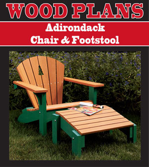 Adirondack Footstool & Side Table